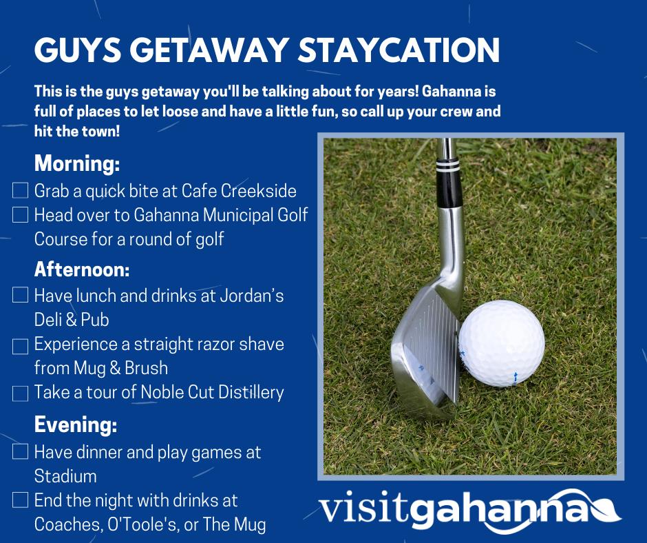 Visit Gahanna Staycation For Guys