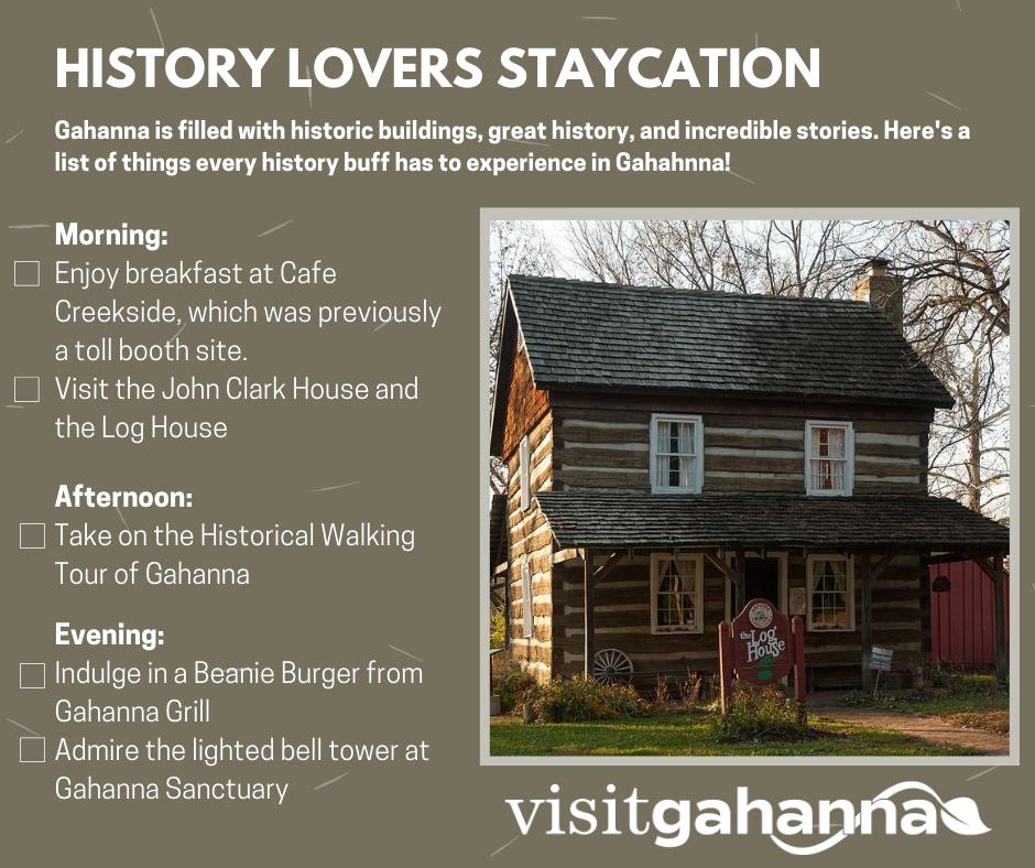Visit Gahanna Staycation For History Lovers