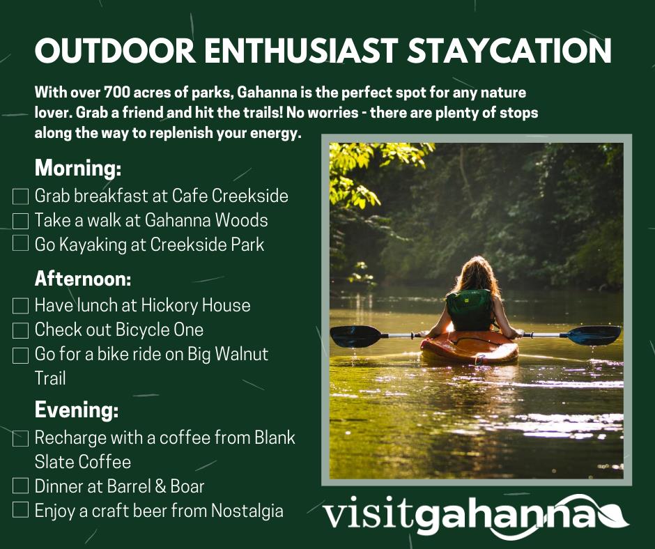 Visit Gahanna Staycation For Outdoor Enthusiasts
